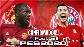 PES 2020 - MANCHESTER UNITED E BAYERN CONFIRMADOS OFICIALMENTE!!!