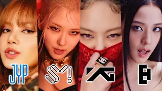 How would YG, SM, JYP & BIG HIT do 'PINK VENOM' Teaser? (@BLACKPINK)
