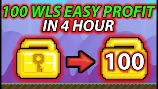 HOW TO GET 1 DL IN 4 HOURS! EASY PROFIT IN 2021 | Growtopia