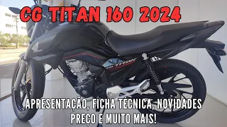 CG TITAN 160 2024: APRESENTAÇÃO, FICHA TÉCNICA, NOVIDADES, PREÇO E MUITO MAIS