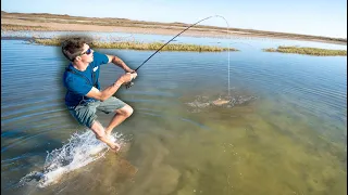 Stalking AGGRESSIVE Redfish On CLEARWATER Flats (Part 1)