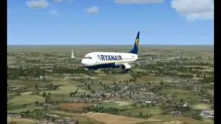 fsx flight from stansted(EGSS) to weeze/niederrhein(EDLV) b737-800 ryanair