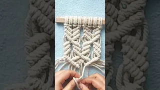 Easy Macrame Wall Hanging for Beginners | #shorts #bohodecor #macrame #ytshorts #wallhanging #diy