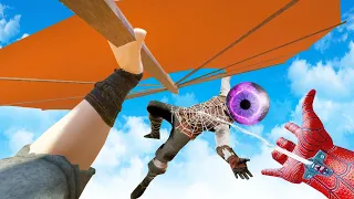 I Combined Spider-man and Aang's Airbending Glider in Blade and Sorcery Multiplayer VR!