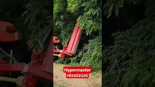 A Hypermaster rézsűzúzó alkalmas az útra belógó ágak visszavágására is