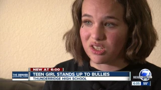 Teen girls stands up to bullies