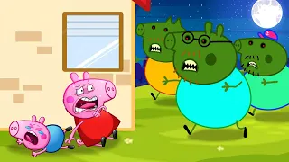 Zombie Apocalypse | Save Peppa x George ! Parents Pig Turn Into Zombies | Peppa Pig Funny Animation