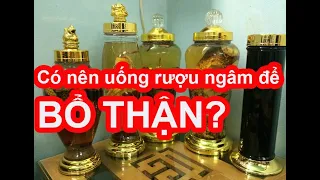 Có nên uống rượu ngâm để bổ thận?