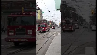 トロント市消防局 緊急走行 海外　toronto fire fighter