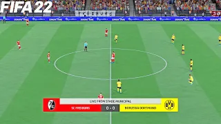 FIFA 22 | Freiburg vs Borussia Dortmund - Bundesliga - Full Match & Gameplay