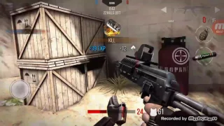 easily killing a camper with grenade in modern strike online