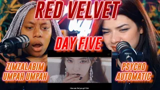 7 DAYS WITH RED VELVET - 짐살라빔, 음파음파, 싸이코, 자동 MV 리액션