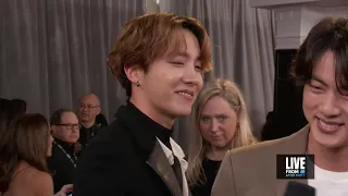 [SUB ESPAÑOL] BTS en la Alfombra Roja de los GRAMMYs 2020 - Entrevista con E!