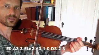 Kesh Jig - Basic Fiddle Lesson (with finger illustrations)