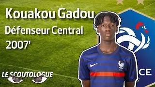 Kouakou Gadou - U16 (2007) France v Wales - Friendly game