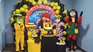 MEU ANIVERSÁRIO FOI INCRÍVEL,TEVE PARTICIPAÇÃO DA TURMA DO CARLOS ANDRE,CHIQUINHA MASKARA E CHAVES