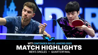 Cho Seungmin vs Patrick Franziska | MS QF | WTT Contender Rio de Janeiro 2023