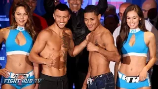 VASYL LOMACHENKO VS. MIGUEL MARRIAGA - FULL WEIGH IN & FACE OFF VIDEO