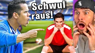 Schwuler Spieler aus TEAM GEWORFEN von Trainer