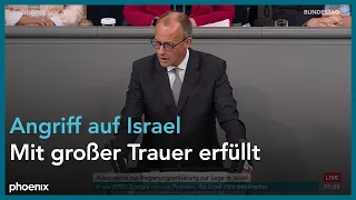 Aussprache zur Regierungserklärung von Olaf Scholz zum Angriff auf Israel am 12.10.23