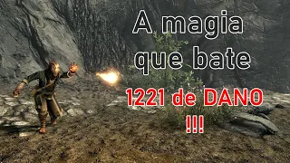 A Magia de Destruição Mais Poderosa de SKYRIM !!!