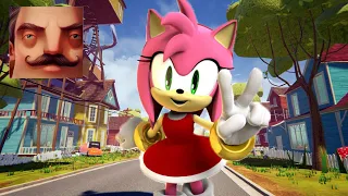 Hello Neighbor - My New Neighbor Sonic Amy Rose History Gameplay Walkthrough