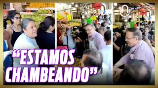 TRABAJADORES “CORREN” a MARCELO EBRARD por andar ESTORBANDO en MERCADO