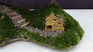 Hobbits At Home - A Lord Of The Rings Inspired Bonsai Tree