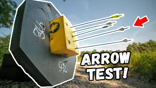 ARROW PENETRATION TEST!!! (Joel Maxfield Arrow Study)