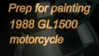 Prep for painting motorcycle parts