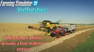 Žně a Dan málem v potoce - Farming simulator 22 | Vidhostice | CZ/SK | #02