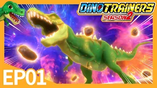 [DinoTrainers vs Strengthened Dinos] EP01 Strengthened Dinos | Dinosaurs for Kids | Cartoon | Robot