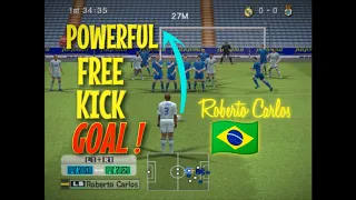 ⚡ ROBERTO CARLOS FREE KICK GOAL ⚡ | REAL MADRID | PES 6