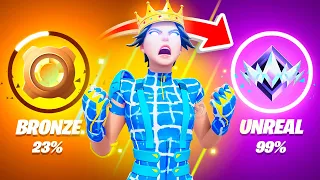 Intente Llegar a UNREAL en 12 HORAS!! - Fortnite OG