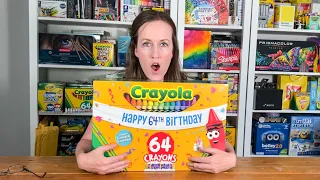 What’s in this Giant Box From Crayola? 64th Birthday Box Unboxing