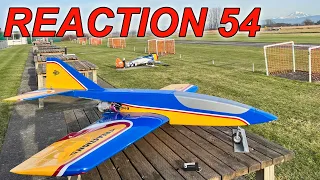 BTE Reaction 54 Turbine Jet Flight JetcatP70 at Bellair RC Flyers #reaction54  @SpektrumRCvideos