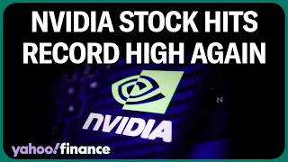 Nvidia stock rallies, hitting record high, and up 40% this year