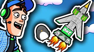 I SENT A PENGUIN TO SPACE FOR SCIENCE! (Learn to Fly 3)