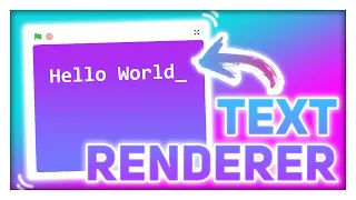 How to make a Text Renderer in Scratch 3