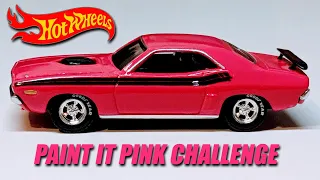 Paint It Pink Challenge 1971 Dodge Challenger R/T Custom Diecast