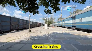 Crossing Trains | Electric vs Electric |Diesel vs Electric | Indian Railways