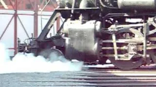 Steamtown, 3254 pulls onto the turntable. PART 1