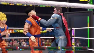 WWE 2K23 Batman Vs Question Vs Lex Luthor Vs Gohan Vs Superman Vs Goku