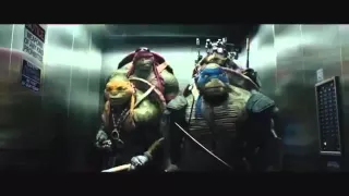 Teenage mutant ninja turtle funny elevator scene