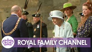 Smiling Queen Attends Ceremony of the Keys in Edinburgh