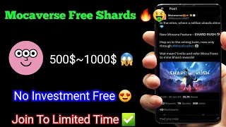 Mocaverse Shard-Rush Event || Free RP Points || New User Old For All || Free Moca ID Airdrop