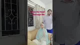 Wife And Husband Head Massage Style #funny #viral #trending #shorts#comedy #husbandwife #couplegoals