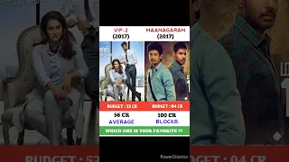 Vip 2 Vs Maanagaram Movie Comparison || Box office Collection #shorts #leo #srk #maanagaram #vip2