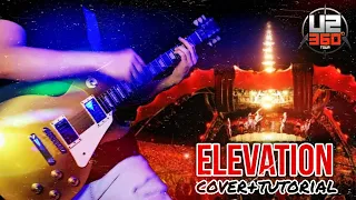 U2 - Elevation (Guitar Cover + Tutorial) Live from 360° Tour Free Backing Track Line 6 Helix Slane