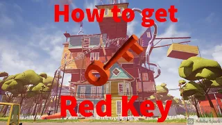 How to get the Red Key in Hello Neighbor Act 3 | Glitchless Way |